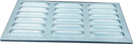 mřížka z nerezi vhodná na fasady 260x125 mm